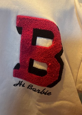 Beyaz ve Pembe Renkli Kadın Sweatshirt - Görsel 4