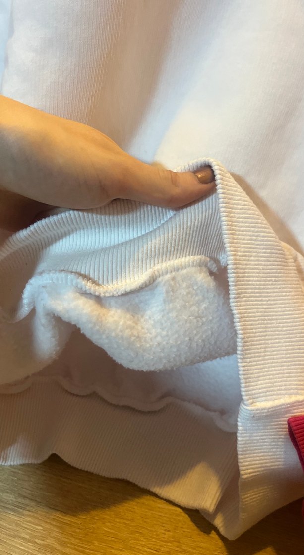 Beyaz ve Pembe Renkli Kadın Sweatshirt - Görsel 5