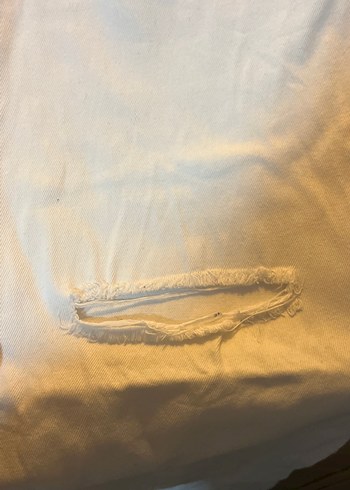 Beyaz Kadın Kot Pantolon - Görsel 3