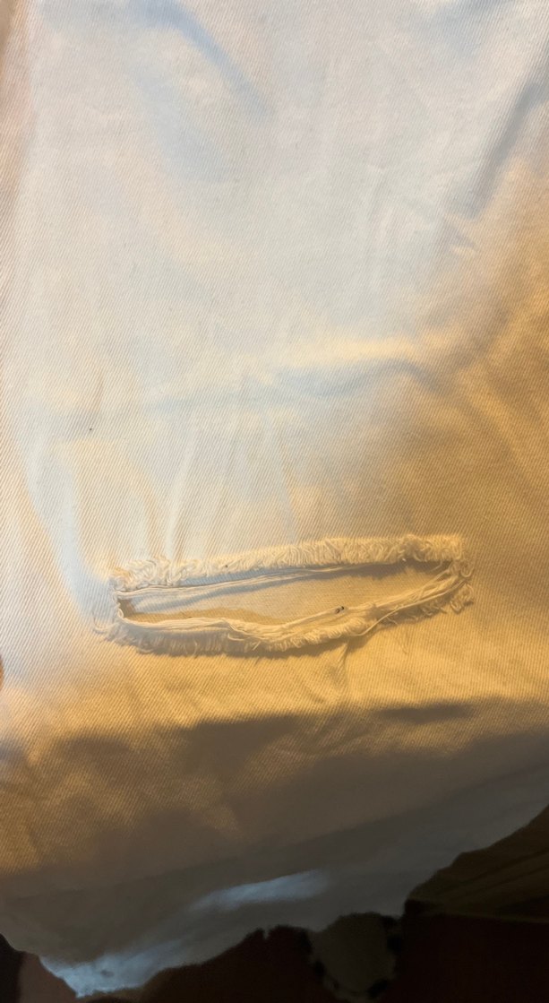 Beyaz Kadın Kot Pantolon - Görsel 3