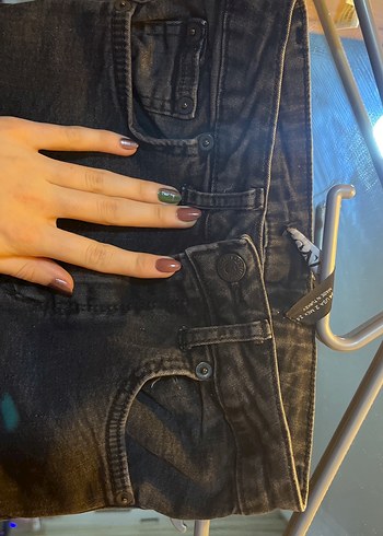 Toparlayıcı Yüksek Bel Kot Pantolon - Görsel 2