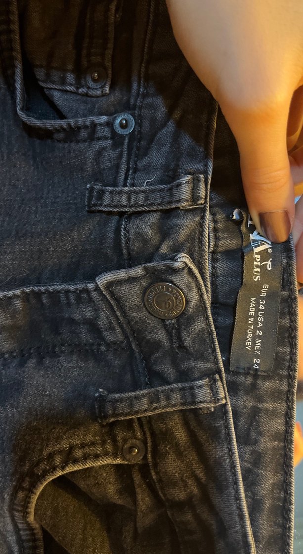 Toparlayıcı Yüksek Bel Kot Pantolon - Görsel 3