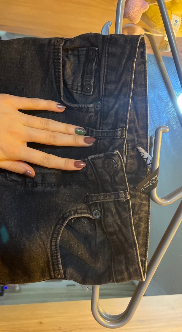 Toparlayıcı Yüksek Bel Kot Pantolon - Görsel 2