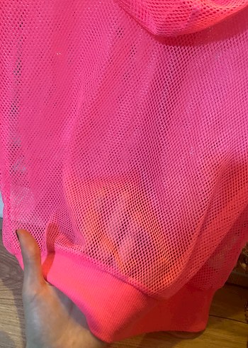 Pembe Uzun Kollu Spor Ceket - Görsel 6