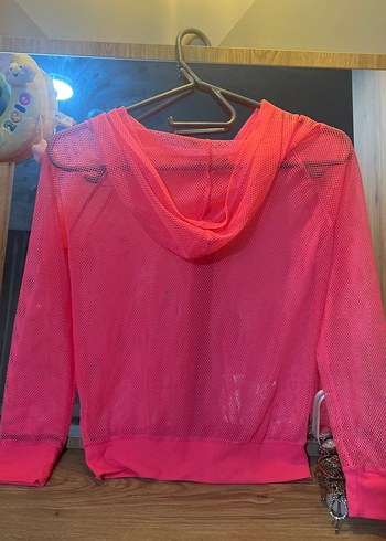 Pembe Uzun Kollu Spor Ceket - Görsel 5