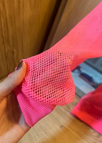 Pembe Uzun Kollu Spor Ceket - Görsel 3