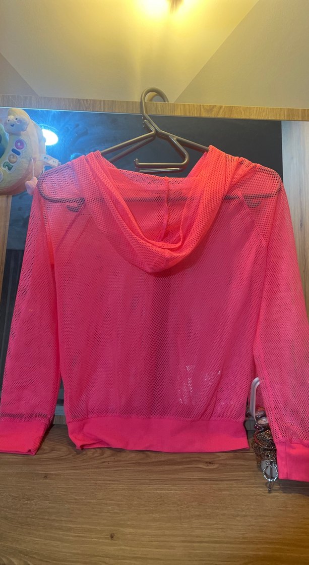 Pembe Uzun Kollu Spor Ceket - Görsel 5