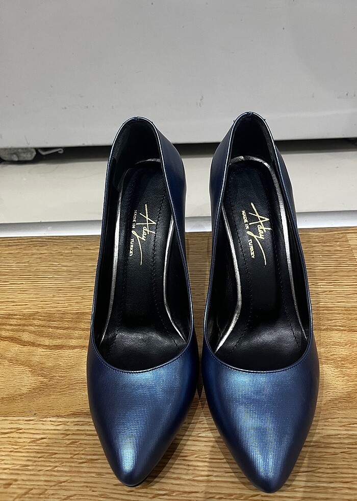 Lacivert Topuklu Ayakkabı - Görsel 2