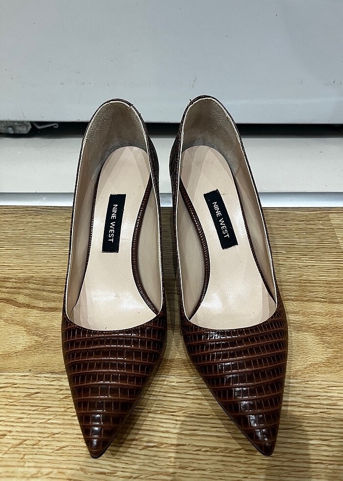 Kahverengi Topuklu Ayakkabı - Görsel 3