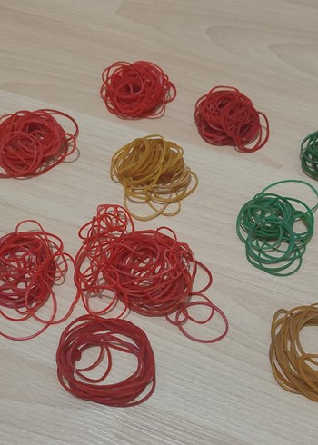 Renkli Elastik paket lastikleri