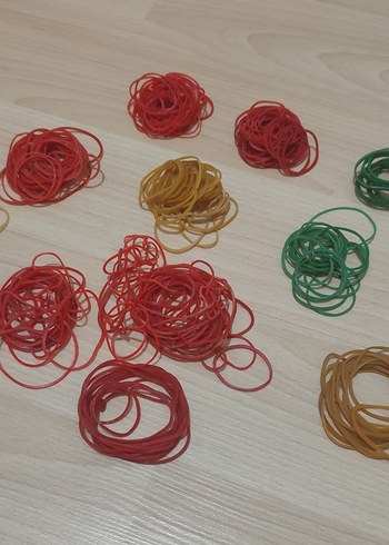  Beden Renkli Elastik paket lastikleri