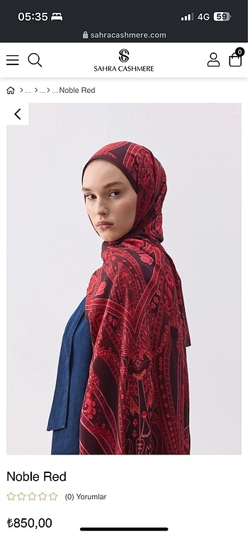 Noblered sahracashmer