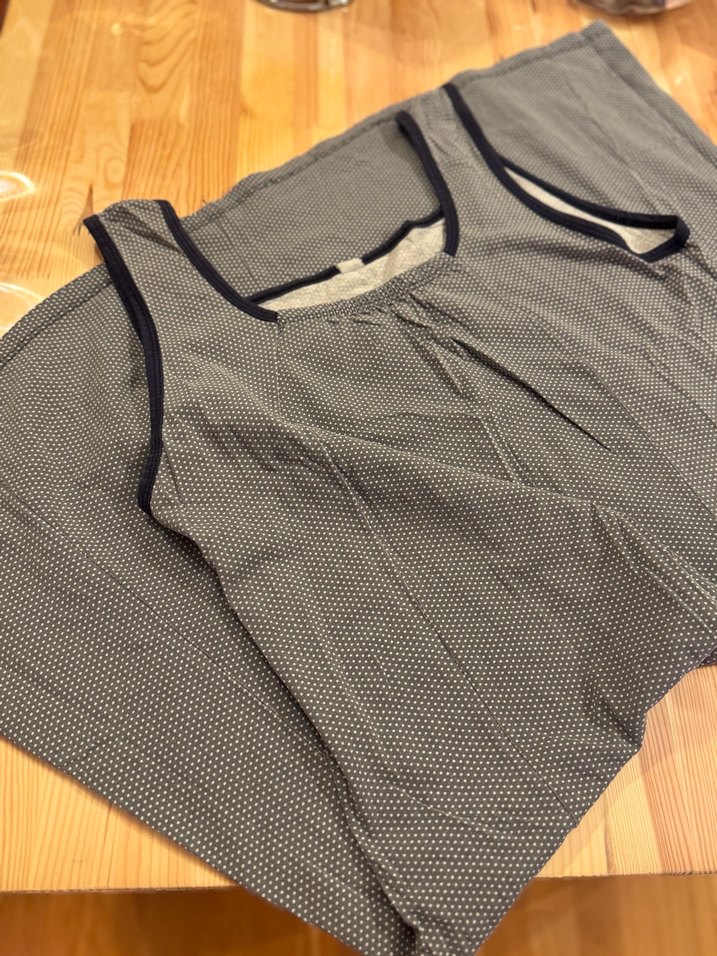 Gri Hamile ve Emzirme Gecelik, Kolsuz - Görsel 2