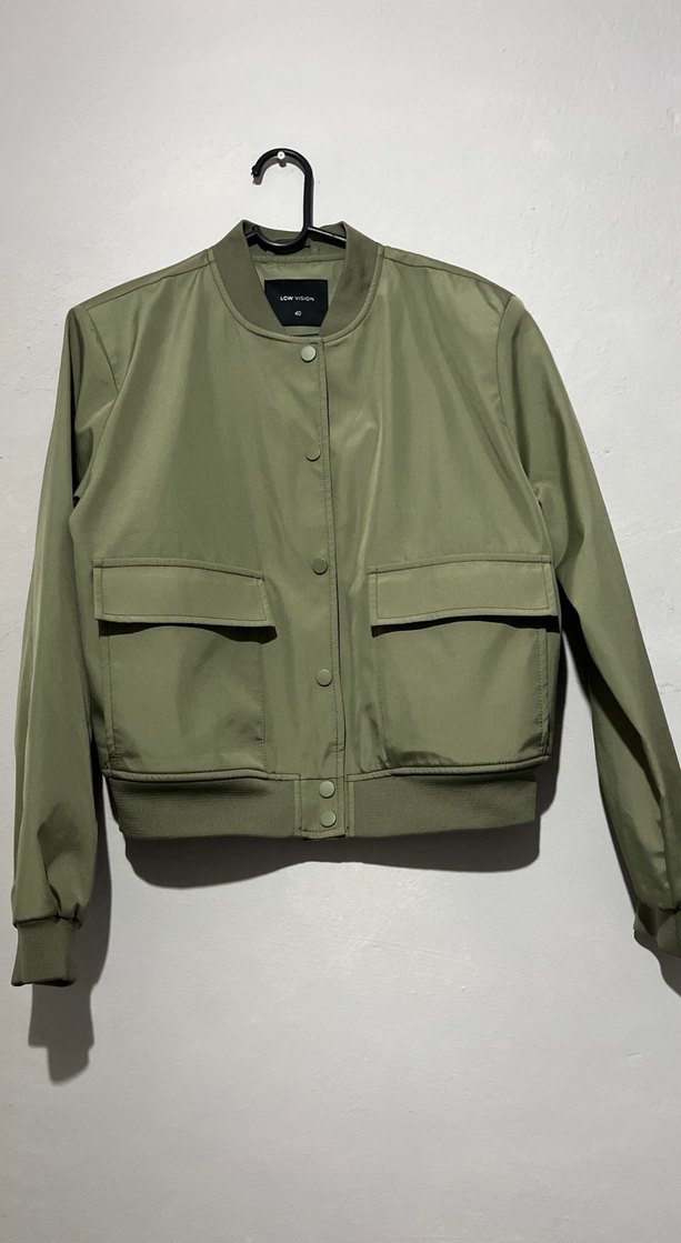 LCW Vision Kadın Deri Kolej Bomber Yaka Mont - Görsel 2