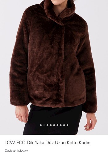 LCW ECO Kadın Kahverengi Peluş Mont