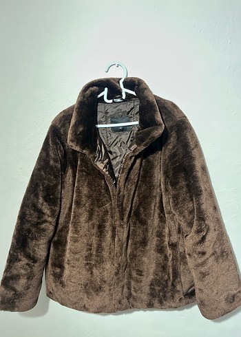 LC Waikiki LCW ECO Kadın Kahverengi Peluş Mont