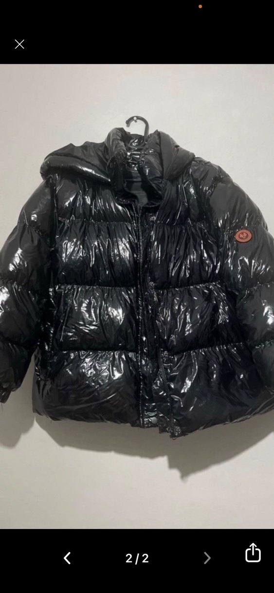 Parlak şişme mont - Görsel 2