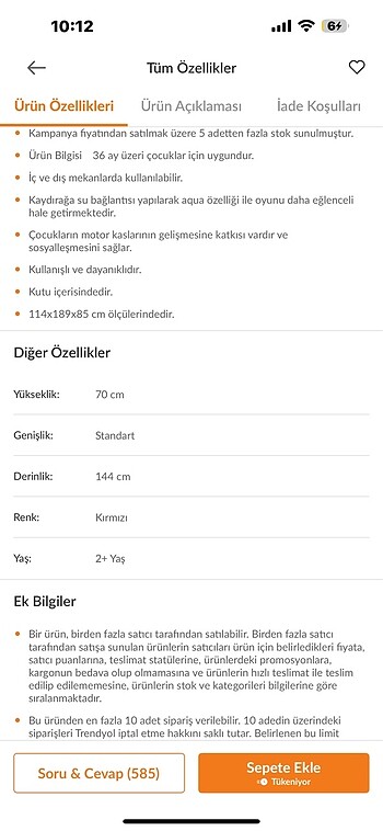 Diğer Dolu kaydırak