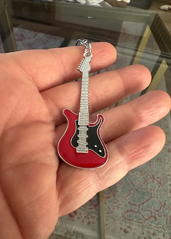 Elektro Gitar Motif Anahtarlık - Görsel 3