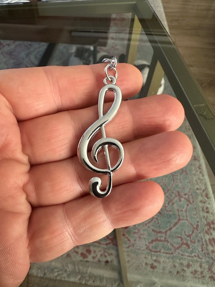 Sol Anahtarı Motif Anahtarlık - Görsel 3