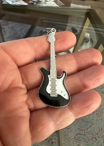 Elektro Gitar Motif Anahtarlık - Görsel 3