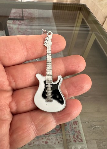 Elektro Gitar Motif Anahtarlık - Görsel 3