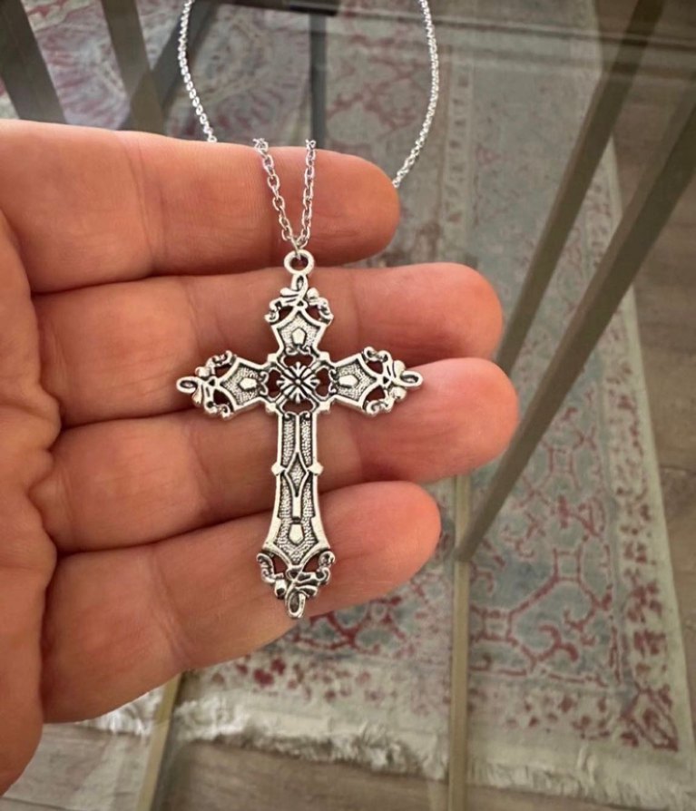 Gothik Punk Haç Kolye - Görsel 4