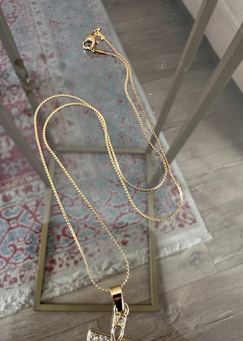 Quartz Taşlı Haç Kolye - Görsel 6