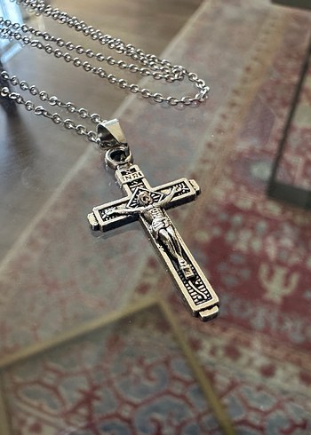 İsa Haç Kolye (Zincirli) - Görsel 3