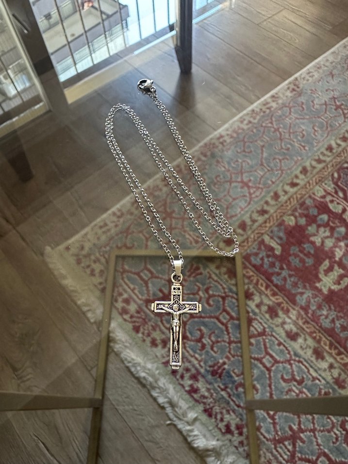 İsa Haç Kolye (Zincirli) - Görsel 2