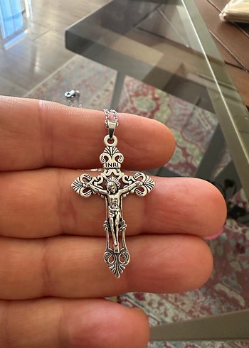 İsa Haç Kolye (Zincirli) - Görsel 5
