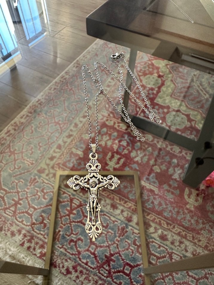 İsa Haç Kolye (Zincirli) - Görsel 3