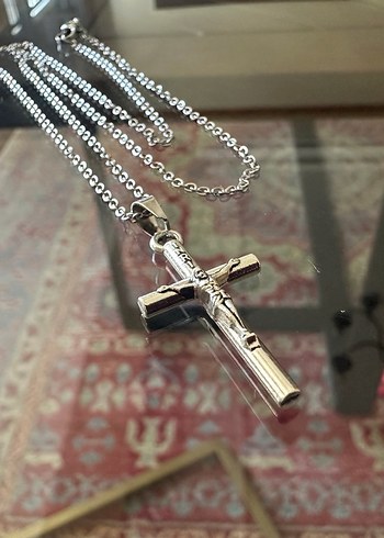 İsa Haç Kolye (Zincirli) - Görsel 4