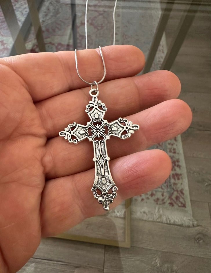 Gothik Punk Haç Kolye - Görsel 4