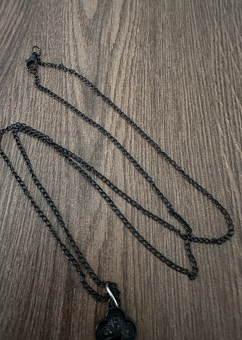 Gothik Büyük Boy Siyah Haç Kolye - Görsel 6