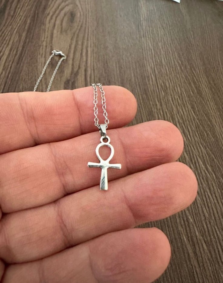 Minimalist ANKH Motif Kolye - Görsel 4
