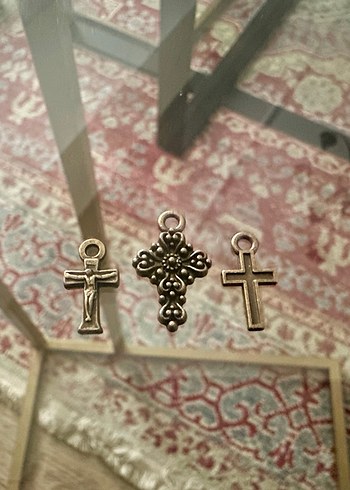 Minimalist Antik Gold Haç Kolye Uçları - Görsel 2