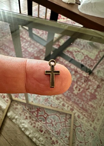 Minimalist Antik Gold Haç Kolye Uçları - Görsel 5