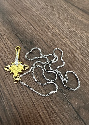 Çelik İsa Haç Kolye - Görsel 4