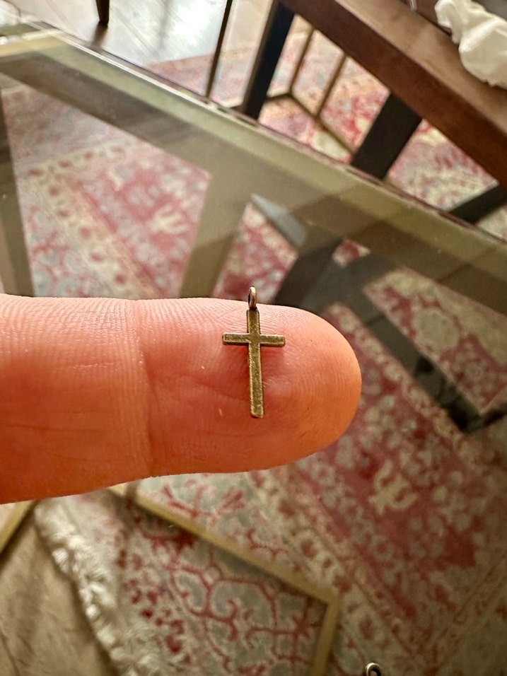 Minimalist Antik Gold Haç Kolye Uçları - Görsel 3