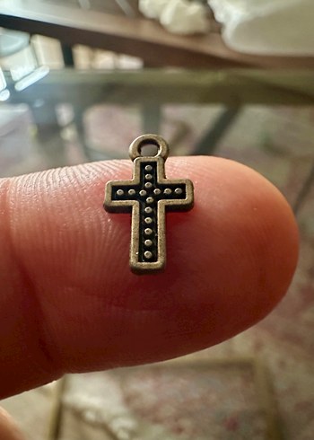 Minimalist Antik Gold Haç Kolye Uçları - Görsel 5