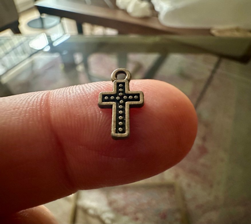 Minimalist Antik Gold Haç Kolye Uçları - Görsel 5