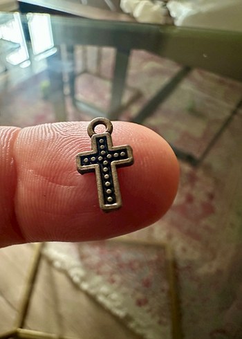 Minimalist Antik Gold Haç Kolye Uçları - Görsel 5