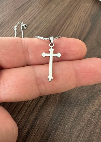 Minimalist Çelik Haç Kolye - Görsel 6