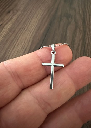 Minimalist Çelik haç kolye - Görsel 7
