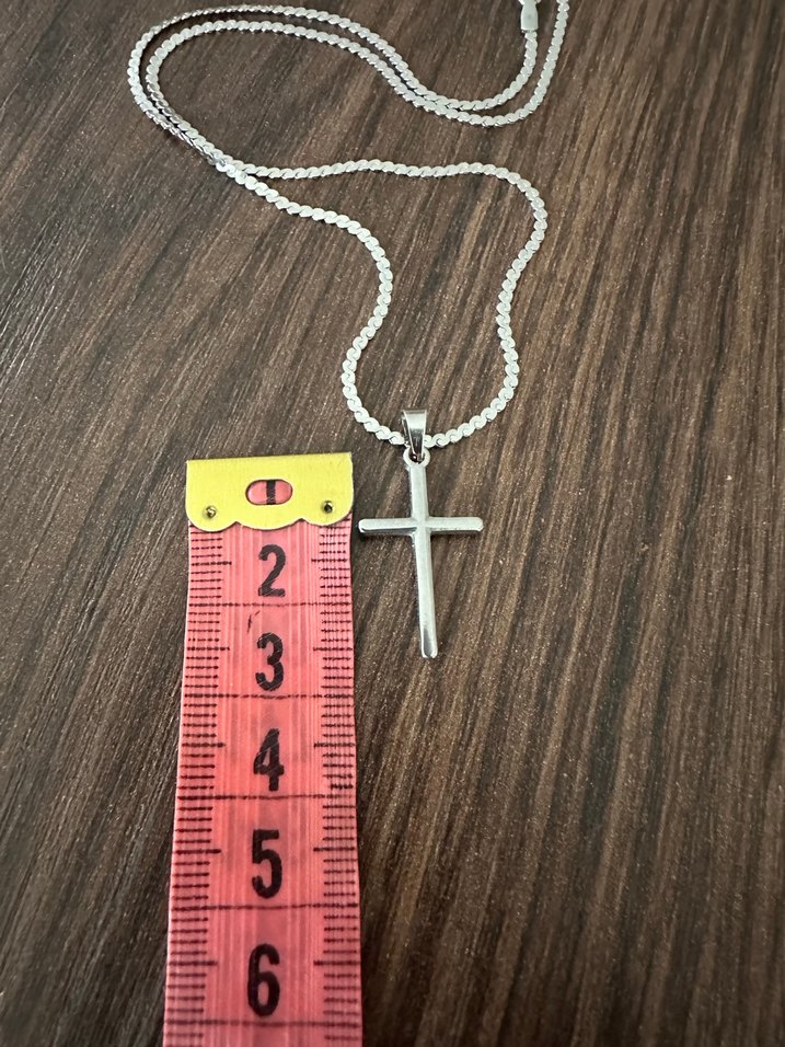 Minimalist Çelik haç kolye - Görsel 5