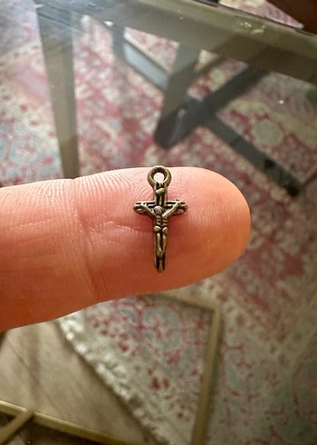Minimalist Antik Gold Haç Kolye Uçları - Görsel 5