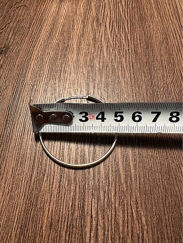  Beden Gümüş Halka Küpe - 5cm