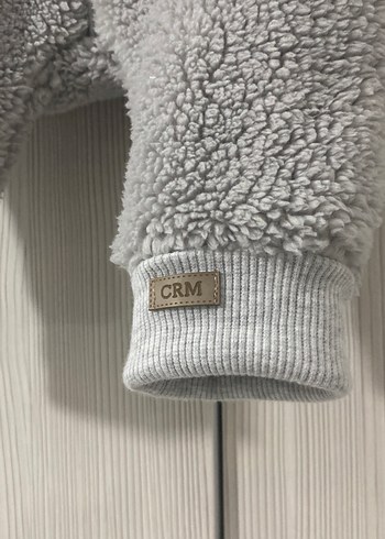 Gri Erkek Bebek Peluş Tulum - Görsel 2