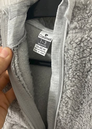 Gri Erkek Bebek Peluş Tulum - Görsel 4